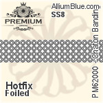 PREMIUM Chaton Banding (PM62000) 15mm - Hotfix With SS8 Stones