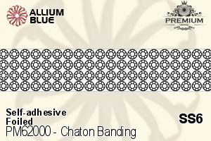 PREMIUM CRYSTAL Chaton Banding SS6 Sapphire