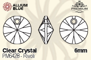 PREMIUM Rivoli Pendant (PM6428) 6mm - Clear Crystal - Haga Click en la Imagen para Cerrar