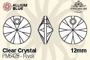 PREMIUM Rivoli Pendant (PM6428) 12mm - Clear Crystal