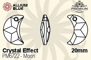 PREMIUM CRYSTAL Moon Pendant 20mm Crystal Aurore Boreale