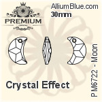 PREMIUM Moon Pendant (PM6722) 30mm - Crystal Effect
