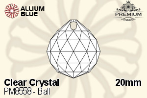 プレミアム Ball ペンダント (PM8558) 20mm - クリスタル