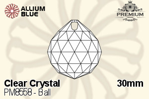 PREMIUM Ball Pendant (PM8558) 30mm - Clear Crystal - Haga Click en la Imagen para Cerrar