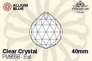 PREMIUM Ball Pendant (PM8558) 40mm - Clear Crystal
