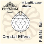 プレミアム Ball ペンダント (PM8558) 40mm - クリスタル エフェクト