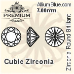 PREMIUM Zirconia Round Brilliant Cut (PM9000) 11mm - Cubic Zirconia