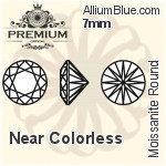 PREMIUM Moissanite Round Brilliant Cut (PM9010) 7mm - Near Colorless