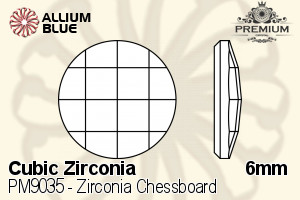 PREMIUM Zirconia Chessboard (PM9035) 6mm - Cubic Zirconia