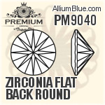 PM9040 - Zirconia Flat Back Round