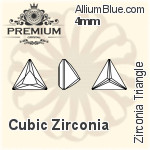 プレミアム Zirconia Triangle (PM9722) 6mm - キュービックジルコニア