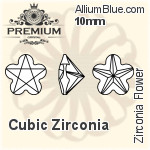 PREMIUM Zirconia Half Moon (PM9950) 4x2mm - Cubic Zirconia