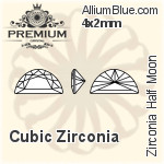 PREMIUM Zirconia Flower (PM9744) 8mm - Cubic Zirconia