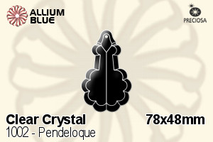 プレシオサ Pendeloque (1002) 78x48mm - クリスタル