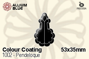 Preciosa Pendeloque (1002) 53x35mm - Colour Coating - Click Image to Close