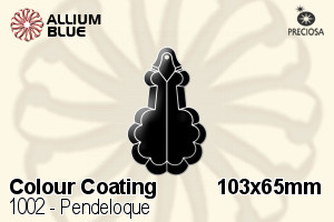 Preciosa Pendeloque (1002) 103x65mm - Colour Coating
