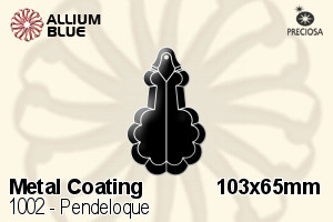 Preciosa Pendeloque (1002) 103x65mm - Metal Coating - 關閉視窗 >> 可點擊圖片