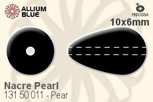 PRECIOSA Pearsh.Pearl 1H 10x6 dk. green
