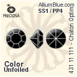 Preciosa MC Chaton OPTIMA (431 11 111) SS1 / PP4 - Color Unfoiled