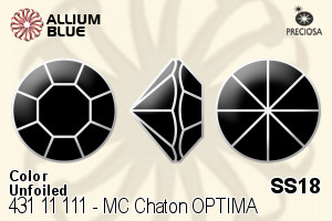 Preciosa MC Chaton OPTIMA (431 11 111) SS18 - Color Unfoiled