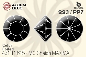 PRECIOSA Chaton MAXIMA ss3/pp7 sapphire DF