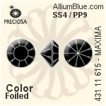 Preciosa MC Chaton MAXIMA (431 11 615) SS4 - Colour (Uncoated) With Dura Foiling