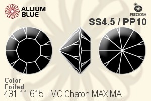 PRECIOSA Chaton MAXIMA ss4.5/pp10 g.quartz DF