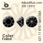 Preciosa MC Chaton MAXIMA (431 11 615) SS5 - Colour (Uncoated) With Dura Foiling