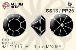 Preciosa MC Chaton MAXIMA (431 11 615) SS13 / PP25 - Color Unfoiled - Click Image to Close