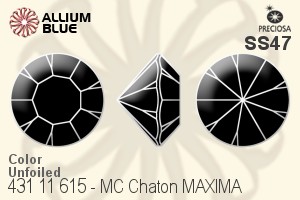 Preciosa MC Chaton MAXIMA (431 11 615) SS47 - Color Unfoiled - Haga Click en la Imagen para Cerrar