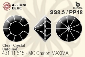 PRECIOSA Chaton MAXIMA ss8.5/pp18 crystal U