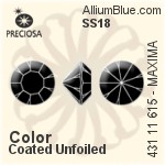 Preciosa MC Chaton MAXIMA (431 11 615) SS18 - Color (Coated) Unfoiled