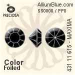 Preciosa MC Chaton MAXIMA (431 11 615) SS0000 / PP0 - Color With Dura™ Foiling