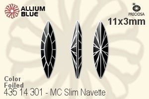 PRECIOSA Slim Navette MXM 11x3 amethyst DF