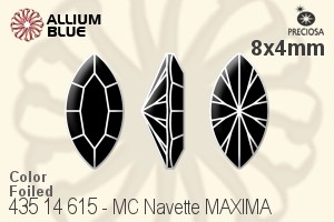 PRECIOSA Navette MAXIMA 8x4 emerald DF