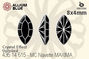 PRECIOSA Navette MAXIMA 8x4 crystal Ntf