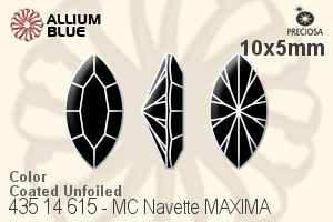 Preciosa MC Navette MAXIMA Fancy Stone (435 14 615) 10x5mm - Color (Coated) Unfoiled - Haga Click en la Imagen para Cerrar