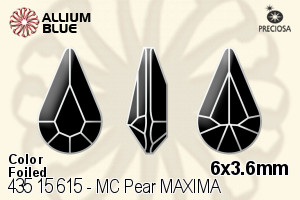 PRECIOSA Pear MXM 6x3.6 amethyst DF