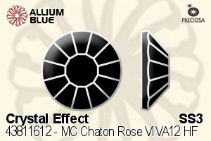 PRECIOSA Rose MAXIMA ss3 crystal HF Aur