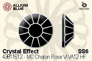 PRECIOSA Rose VIVA12 ss6 crystal HF MtC