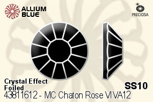 PRECIOSA Rose VIVA12 ss10 crystal S Aur