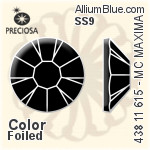 Preciosa MC Chaton Rose MAXIMA Flat-Back Stone (438 11 615) SS9 - Color With Dura™ Foiling