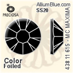 Preciosa MC Chaton Rose MAXIMA Flat-Back Stone (438 11 615) SS20 - Color With Dura™ Foiling
