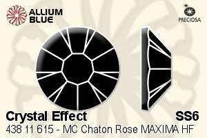 PRECIOSA Rose MAXIMA ss6 crystal HF Aur
