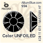 Preciosa MC Chaton Rose MAXIMA Flat-Back Hot-Fix Stone (438 11 615) SS6 - Color UNFOILED