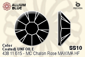 Preciosa MC Chaton Rose MAXIMA Flat-Back Hot-Fix Stone (438 11 615) SS10 - Color (Coated) UNFOILED - Haga Click en la Imagen para Cerrar