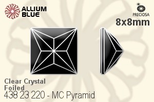 PRECIOSA Pyramid MXM FB 8x8 crystal DF