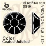 Preciosa MC Chaton Rose MAXIMA Flat-Back Stone (438 11 615) SS10 - Color (Coated) Unfoiled