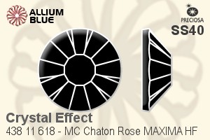 PRECIOSA Rose MAXIMA ss40 crystal HF Aur