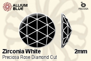 Preciosa Rose Diamond (RSDM) 2mm - Cubic Zirconia